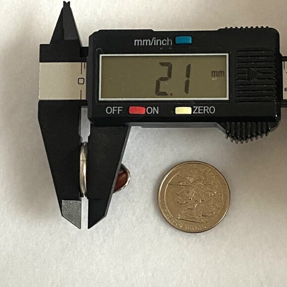 VTG Sterling Silver 925 Oval Bezel Set Ocean Jasper Split Shank Ring Sz 5.75 - Picture 16 of 16